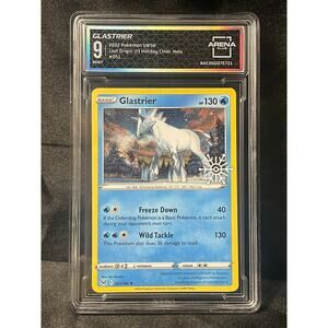 2022 Glastrier Snowflake Stamp #51 Pokémon Lost Origin ArenaClub Graded MINT 9